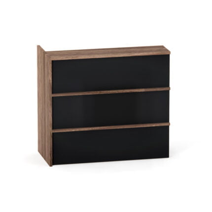 Complemento Balcao de Atendimento P25 Pandin 125 Cm Walnut e Preto