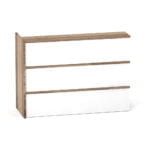 Complemento Balcao de Atendimento P25 Pandin 155 Cm Noce Naturale e Branco