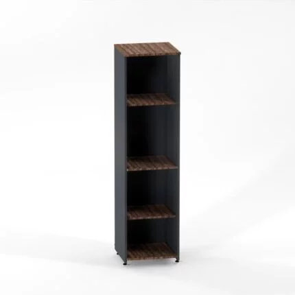 Torre Nicho De Madeira Sem Porta P25 Pandin 160 Cm Walnut e Grafito