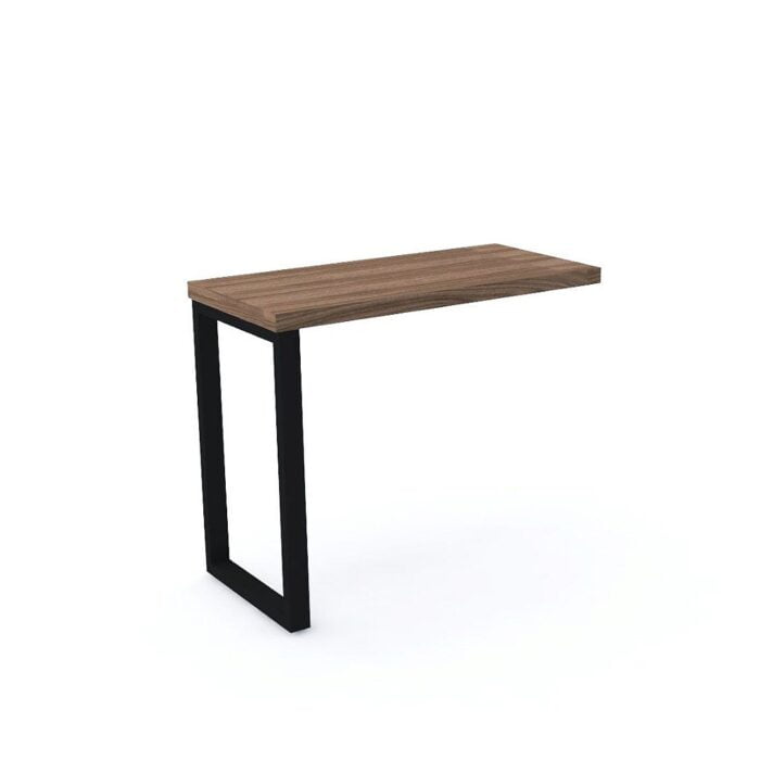 Mesa Complemento Tubolar PE 40 Pandin 90 Cm Walnut e Preto