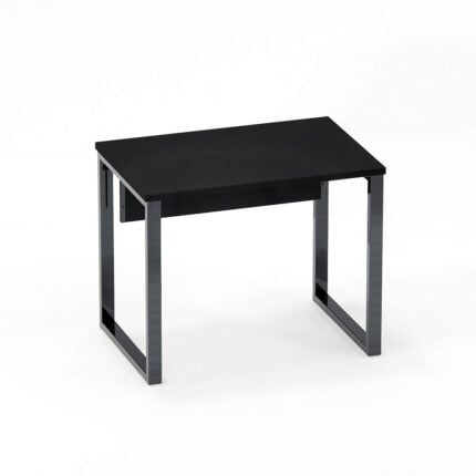 Mesa Auxiliar Tubular P25 Pandin 90 Cm Preto e Grafito