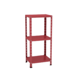 Estante de Aço Multiuso de Canto Pandin 90 cm Vermelho