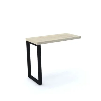 Mesa Complemento Tubolar PE 40 Pandin 90 Cm Casablanca e Preto