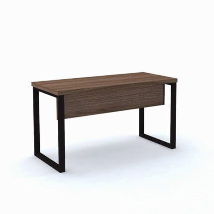 Mesa Auxiliar Tubolar PE 40 Pandin 90 Cm Walnut e Preto