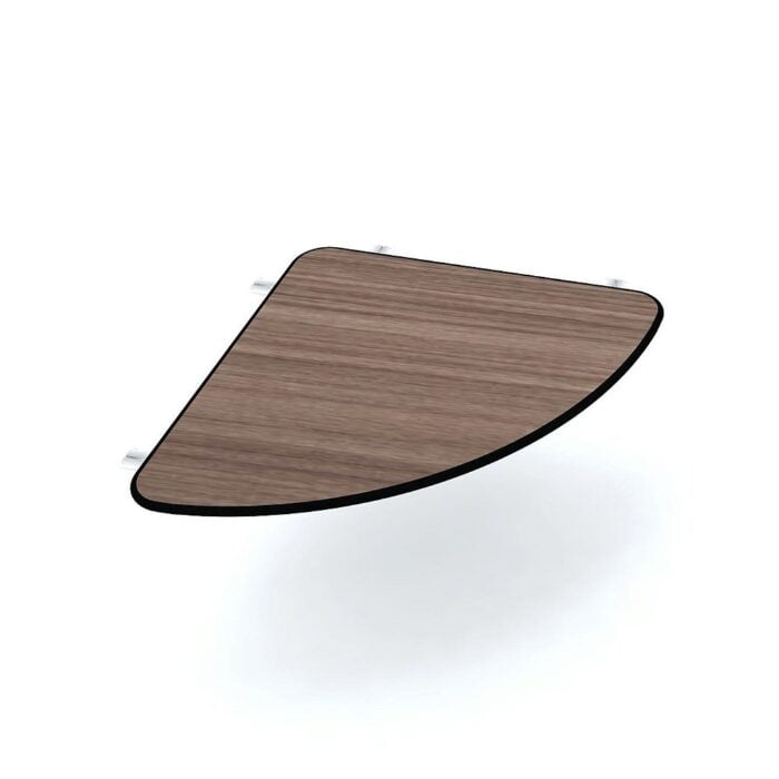 Conexao Curva 90° para Mesas Maxxi Pandin Walnut e Preto