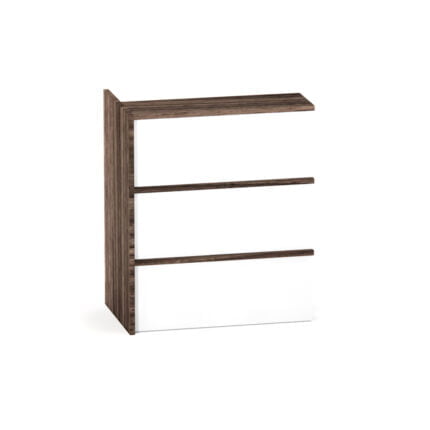 Complemento Balcao de Atendimento P25 Pandin 95 Cm Walnut e Branco