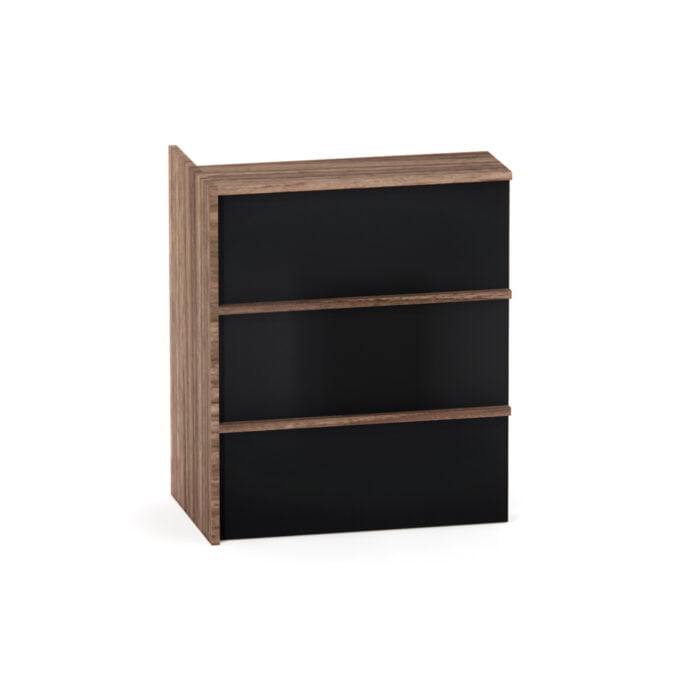 Complemento Balcao de Atendimento P25 Pandin 95 Cm Walnut e Preto