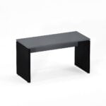 Mesa Gerência Pé Painel P25 Pandin 134 Cm Grafito e Preto