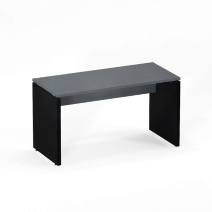 Mesa Gerência Pé Painel P25 Pandin 134 Cm Grafito e Preto