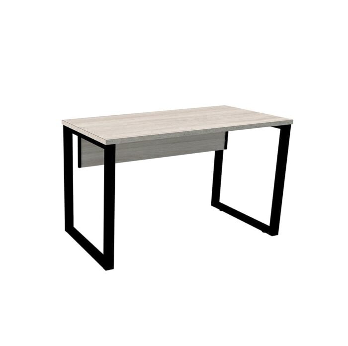 Mesa Auxiliar Tubular P25 Pandin 90 Cm Casablanca e Preto