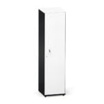 Torre Nicho De Madeira Com Porta P25 Pandin 160 Cm Branco e Preto