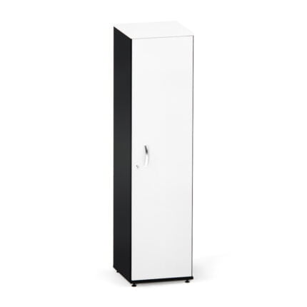 Torre Nicho De Madeira Com Porta P25 Pandin 160 Cm Branco e Preto