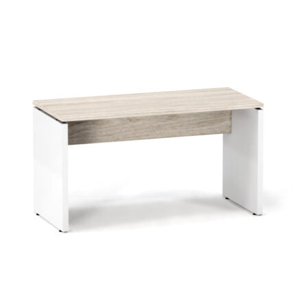 Mesa Gerência Pé Painel P25 Pandin 134 Cm Casablanca e Branco