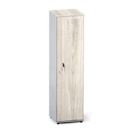 Torre Nicho De Madeira Com Porta P25 Pandin 160 Cm Casablanca e Cinza