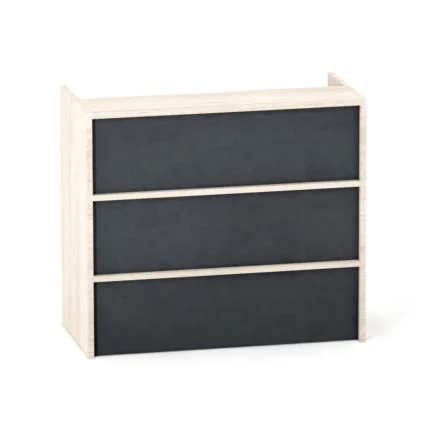 Balcao de Atendimento P25 Pandin 125 Cm Casablanca e Grafito