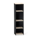 Torre Nicho De Madeira Sem Porta P25 Pandin 160 Cm Casablanca e Preto