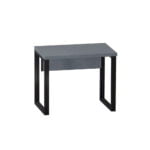 Mesa Auxiliar Tubolar PE 40 Pandin 90 Cm Grafito e Preto