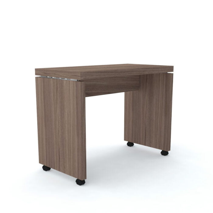 Mesa Aparador Com Rodízio PE 50 Pandin 90 Cm Walnut