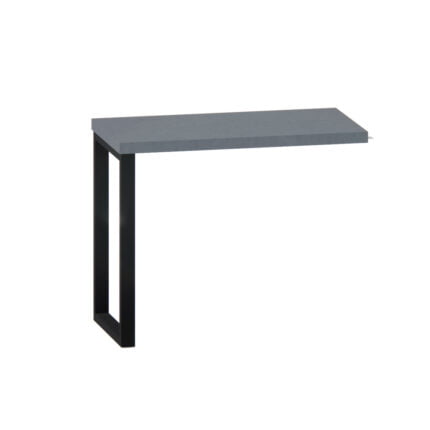 Mesa Complemento Tubolar PE 40 Pandin 90 Cm Grafito e Preto