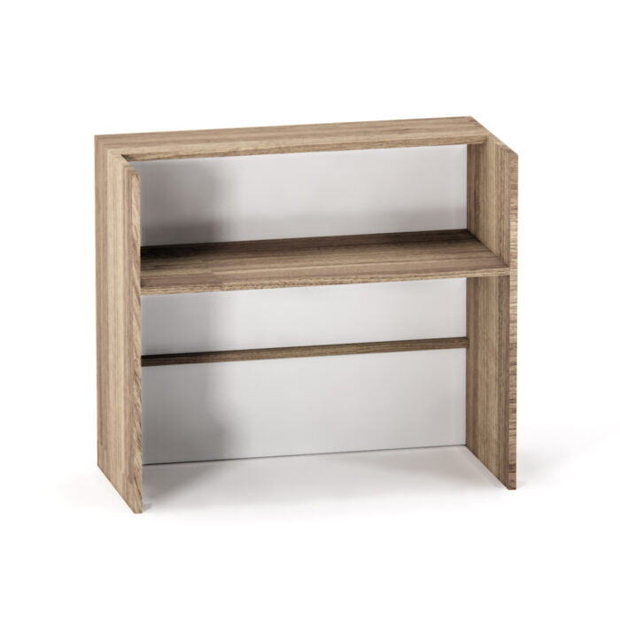 Balcao de Atendimento P25 Pandin 125 CM Noce Naturale e Branco - Imagem 2