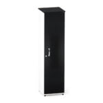 Torre Nicho De Madeira Com Porta P25 Pandin 160 Cm Preto e Branco