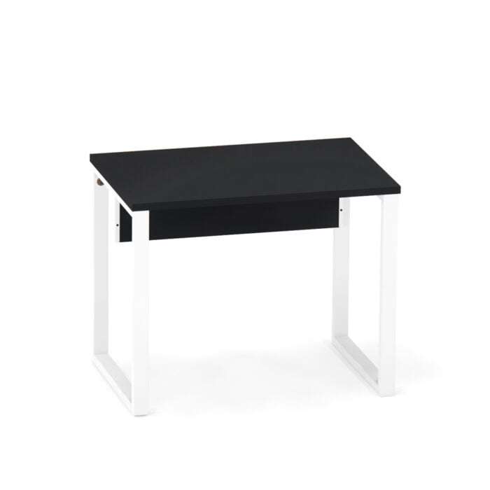 Mesa Auxiliar Tubular P25 Pandin 90 Cm Preto e Branco