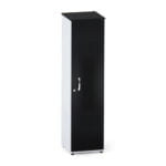 Torre Nicho De Madeira Com Porta P25 Pandin 160 Cm Preto e Cinza