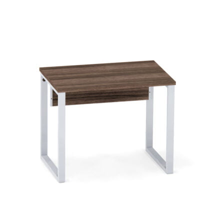 Mesa Auxiliar Tubular P25 Pandin 90 Cm Walnut e Cinza