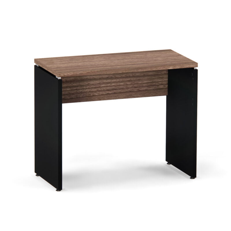 Mesa Auxiliar Pé Painel P25 Pandin 90 Cm Walnut e Preto