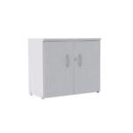 Armario Baixo 02 Portas P25 Pandin 70 Cm Cinza Cristal