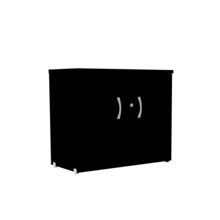 Armario Baixo 02 Portas P25 Pandin 70 Cm Preto
