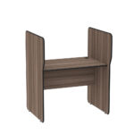 Estação De Atendimento Simples Inicial Maxxi Pandin 1,20 M Walnut e Preto