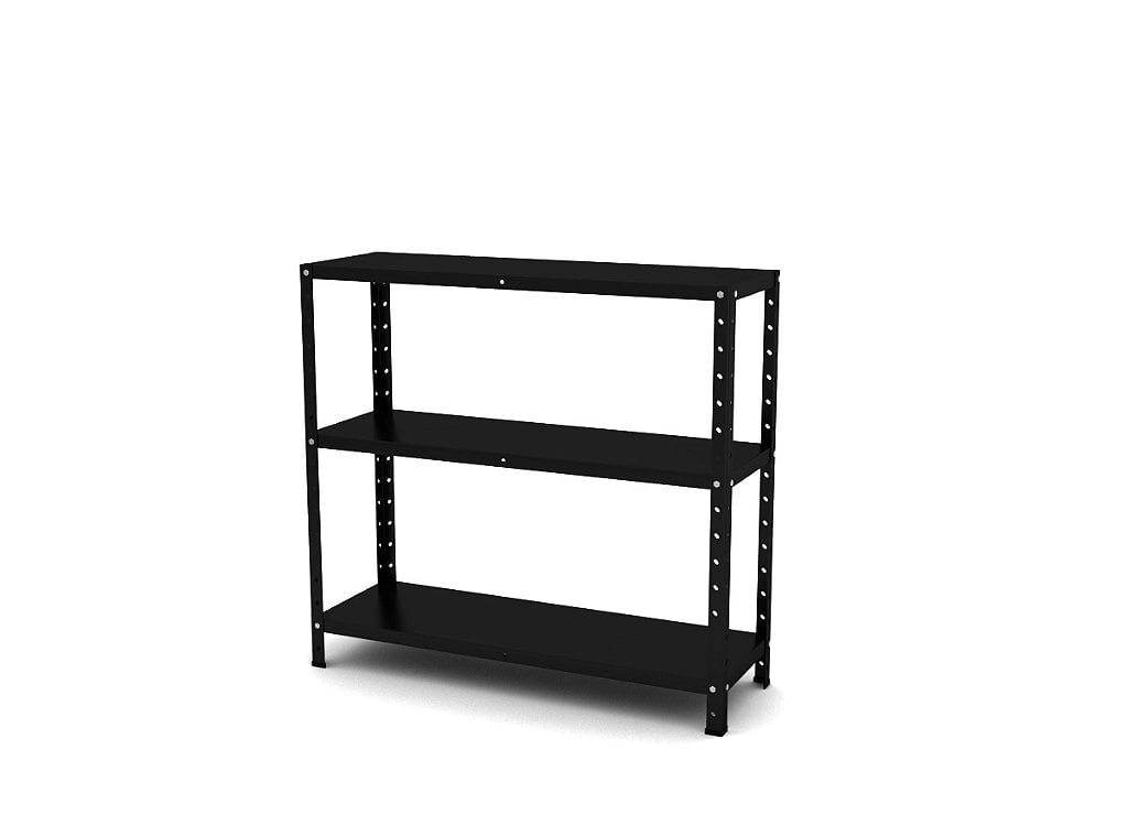 Estante de Aço Multiuso Baixa Pandin 90 Cm Preto