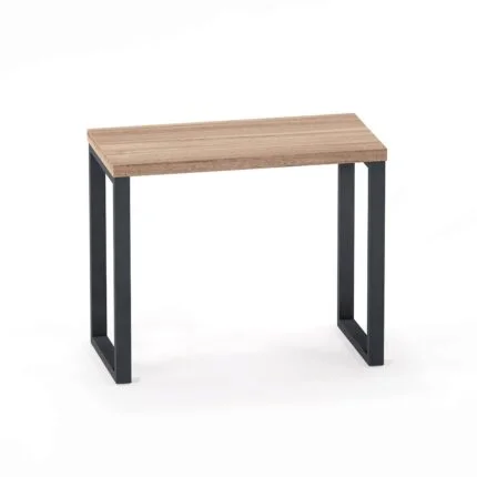 Mesa Auxiliar Tubolar PE 40 Pandin 90 x 45 Cm Noce Naturale e Grafito