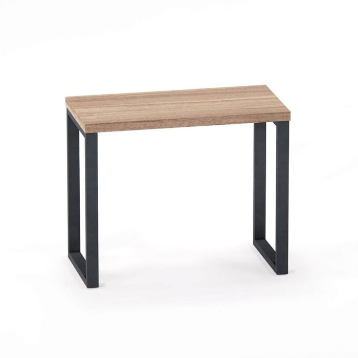 Mesa Auxiliar Tubolar PE 40 Pandin 90 x 45 Cm Noce Naturale e Grafito