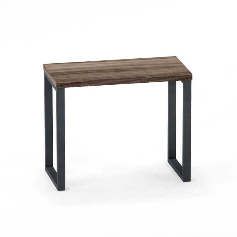 Mesa Auxiliar Tubolar PE 40 Pandin 90 x 45 Cm Walnut e Grafito