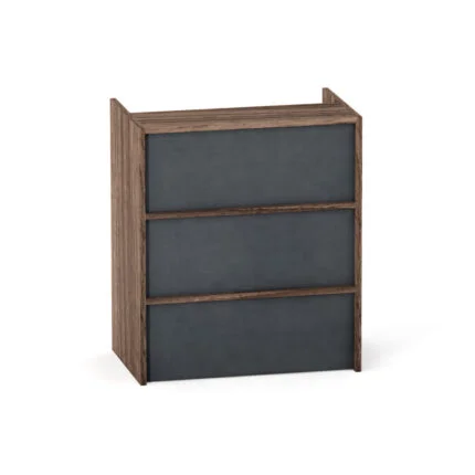 Balcao de Atendimento P25 Pandin 95 Cm walnut e Grafito
