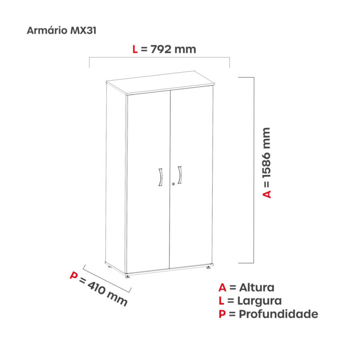 Martex Office | Armario Alto Maxxi Pandin