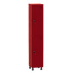 Armário Guarda Volume Locker Roupeiro 1 Vão 2 Portas Aço GRF501/2 Vermelho - Pandin