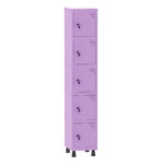 Roupeiro de Aço 1 vao 5 Portas Pandin | Martex Office