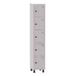 Roupeiro de Aço 1 vao 5 Portas Pandin | Martex Office