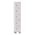 Roupeiro de Aço 1 vao 5 Portas Pandin | Martex Office