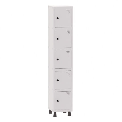 Roupeiro de Aço 1 vao 5 Portas Pandin | Martex Office