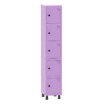 Roupeiro de Aço 1 vao 5 Portas Pandin | Martex Office