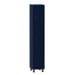 Armário Guarda Volume Locker Roupeiro 1 Vão 3 Portas Aço GRF501/3 Azul Del Rey - Pandin
