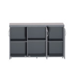 Armário Credenza 3 Portas PE40 Pandin Martex Office