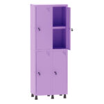 Roupeiro de Aço 2 Vão 4 Portas Prateleira Pandin Martex Office