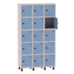 Roupeiro de Aço 3 Vãos 15 Portas Pandin Martex Office