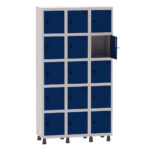Roupeiro de Aço 3 Vãos 15 Portas Pandin Martex Office