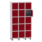 Roupeiro de Aço 3 Vãos 15 Portas Pandin Martex Office